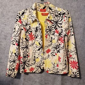 Oscar by Oscar De La Renta Jacket/Top Blazer Women's Medium Rare 2-piece Flaws*